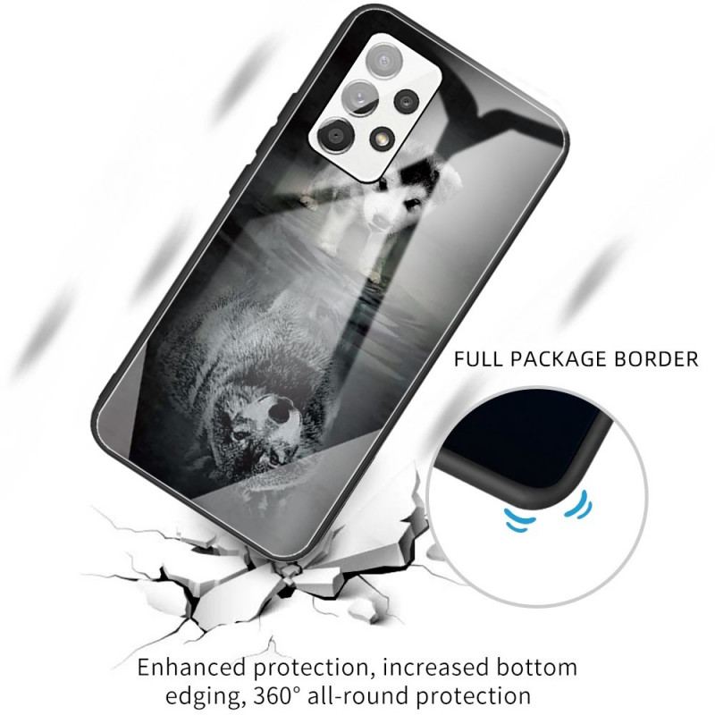 Cover Samsung Galaxy A53 5G Puppy Dream Hærdet Glas