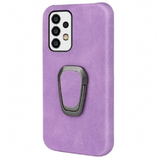 Cover Samsung Galaxy A53 5G Ring-holder I Lædereffekt