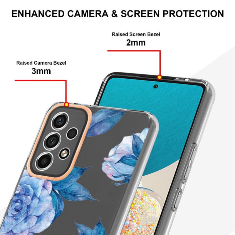 Cover Samsung Galaxy A53 5G Sømløs Blomster