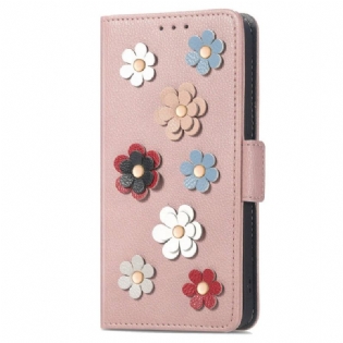 Flip Cover Samsung Galaxy A53 5G 3d Blomster