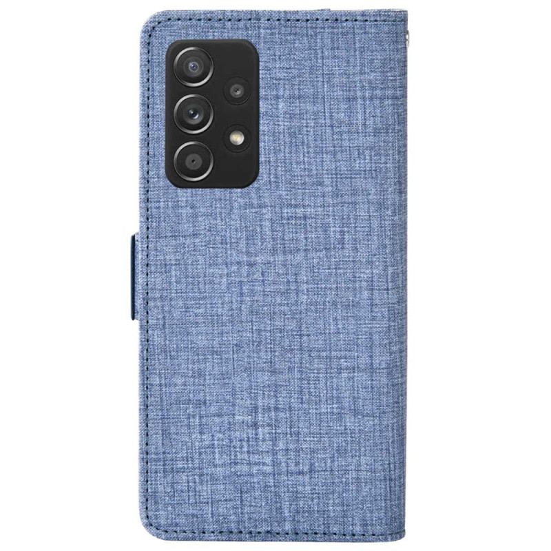 Flip Cover Samsung Galaxy A53 5G Jeans Med Roterende Kortholder