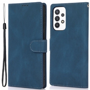 Flip Cover Samsung Galaxy A53 5G Med Snor Strappy Vintage Læderstil