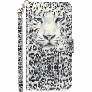 Flip Cover Samsung Galaxy A53 5G Med Snor Thong Tiger