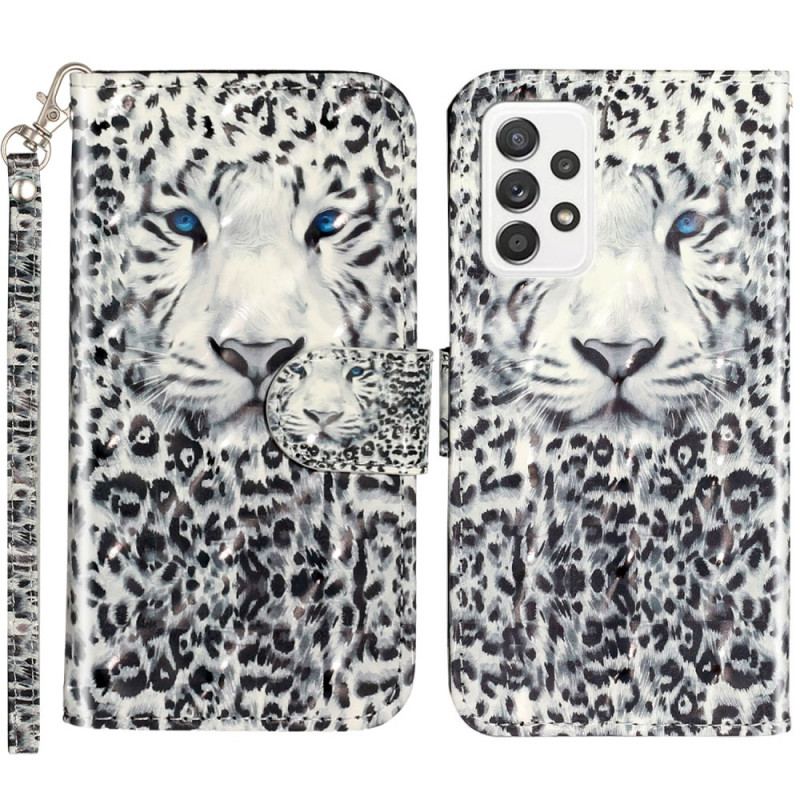 Flip Cover Samsung Galaxy A53 5G Med Snor Thong Tiger