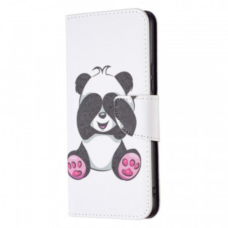 Læder Cover Samsung Galaxy A53 5G Panda Sjov