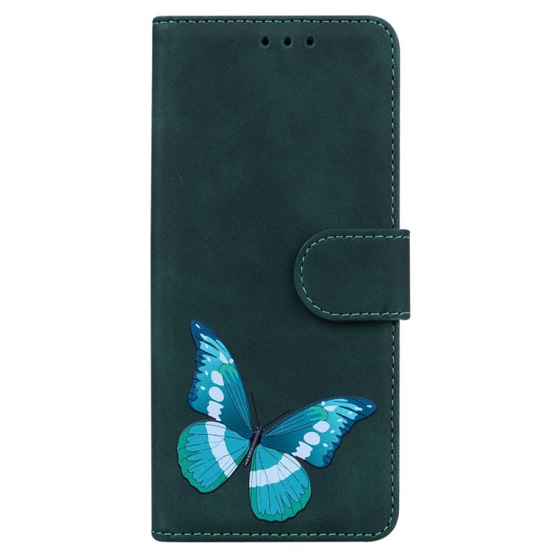 Læder Cover Samsung Galaxy A53 5G Skin-touch Butterfly