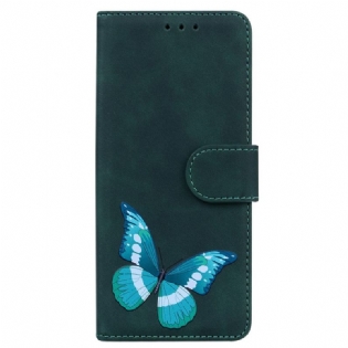 Læder Cover Samsung Galaxy A53 5G Skin-touch Butterfly