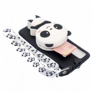 Mobilcover Samsung Galaxy A53 5G 3d Panda Med Karabinhage