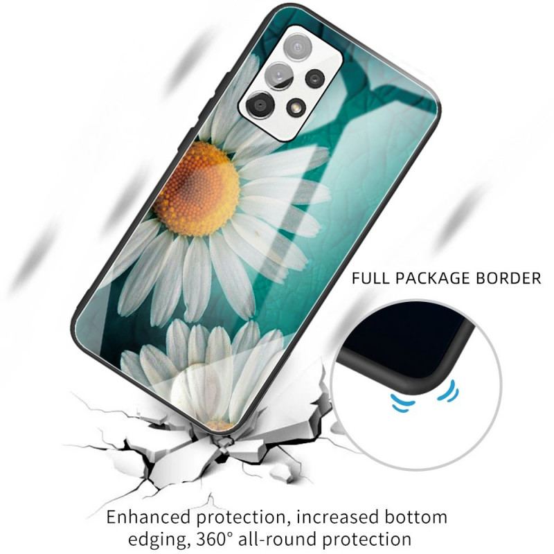 Mobilcover Samsung Galaxy A53 5G Daisy Hærdet Glas