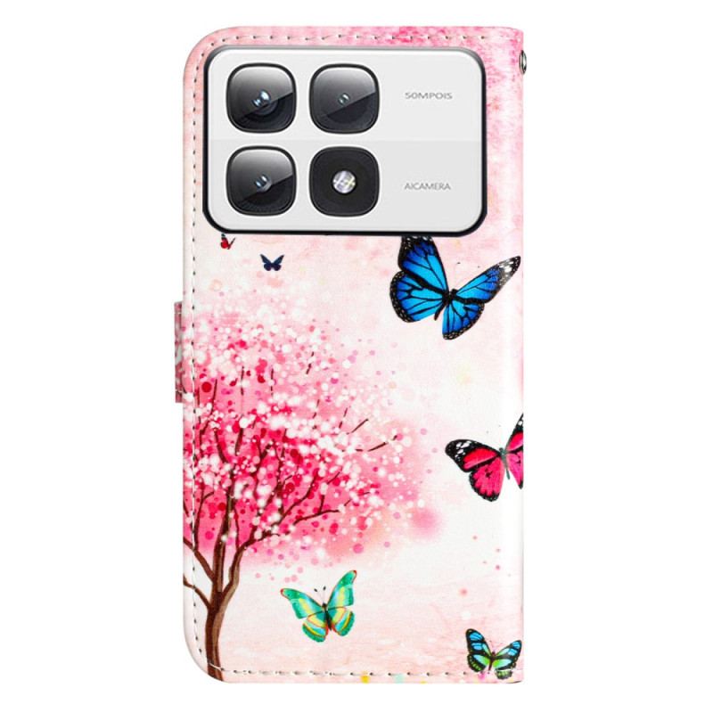 Flip Cover Xiaomi 14t Pro Kirsebærblomst