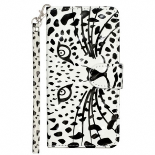 Flip Cover Xiaomi 14t Pro Leopard Grafisk Rem