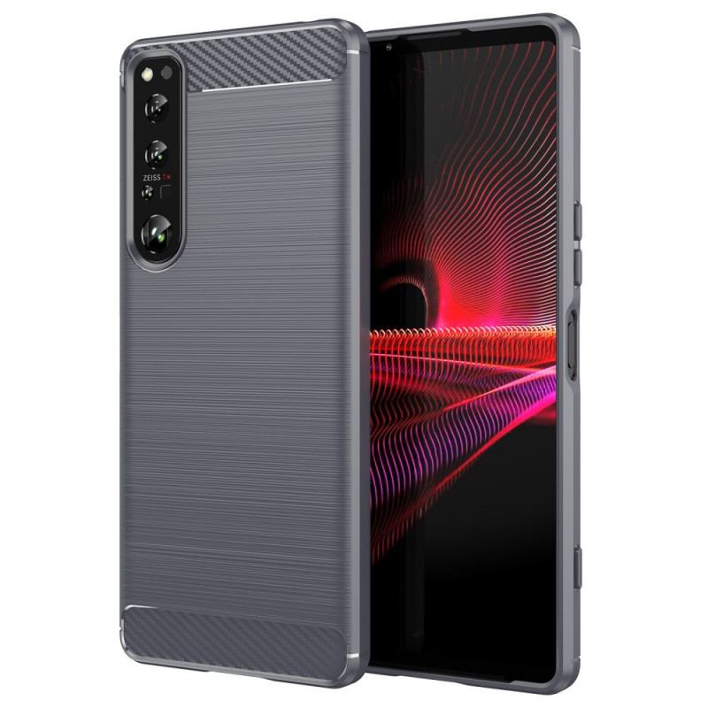 Cover Sony Xperia 1 IV Børstet Kulfiber