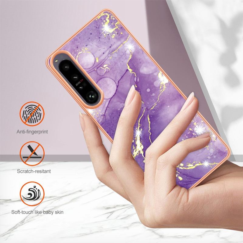 Cover Sony Xperia 1 IV Farvet Marmor