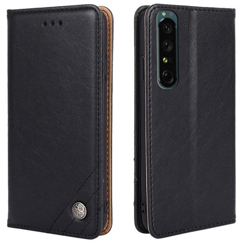 Cover Sony Xperia 1 IV Flip Cover Dekorative Nitter