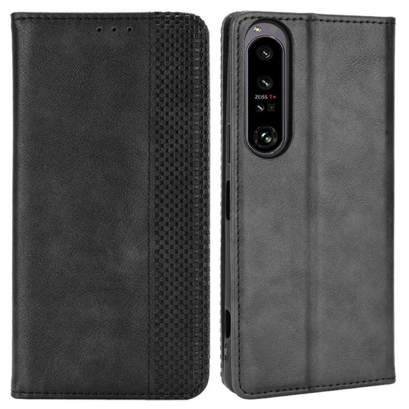 Cover Sony Xperia 1 IV Flip Cover Stiliseret