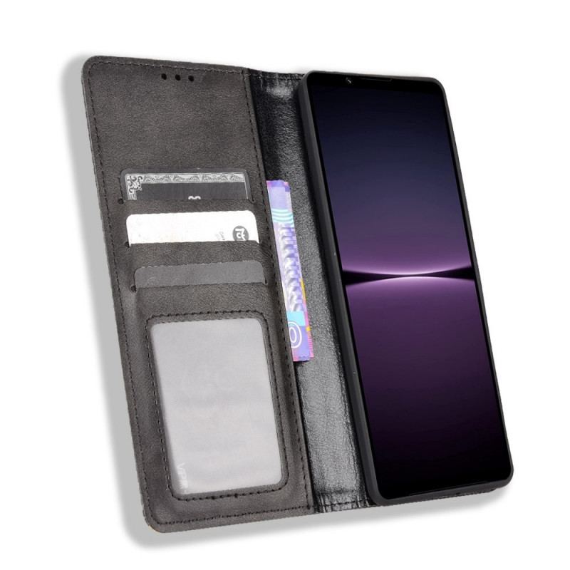 Cover Sony Xperia 1 IV Flip Cover Stiliseret