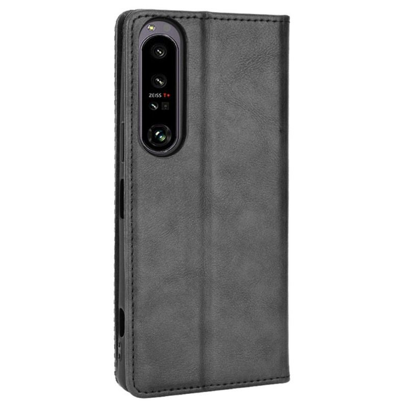 Cover Sony Xperia 1 IV Flip Cover Stiliseret