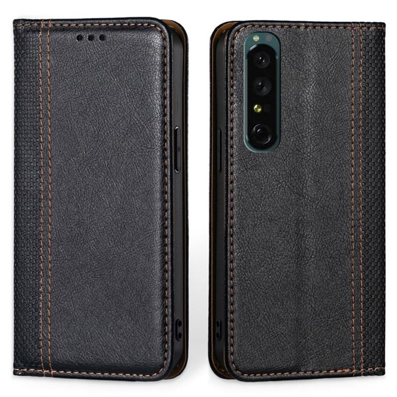 Cover Sony Xperia 1 IV Flip Cover Vintage Kunstlæder