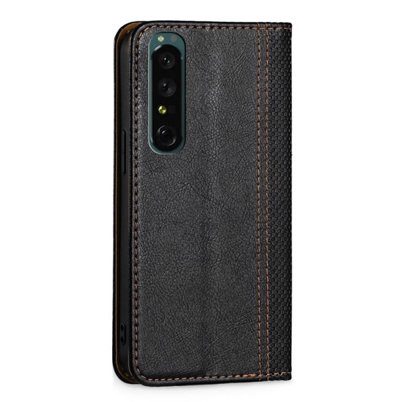 Cover Sony Xperia 1 IV Flip Cover Vintage Kunstlæder