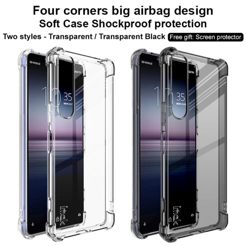 Cover Sony Xperia 1 IV Gennemsigtig Med Imak Skærmfilm