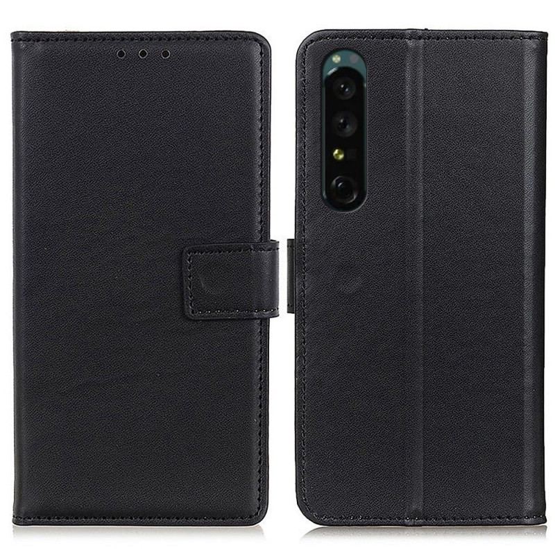 Flip Cover Sony Xperia 1 IV Almindeligt Imiteret Læder