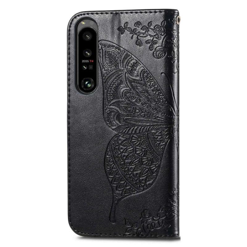 Flip Cover Sony Xperia 1 IV Barok Sommerfugl