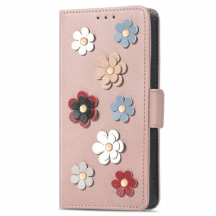 Flip Cover Sony Xperia 1 IV Dekorative Blomster