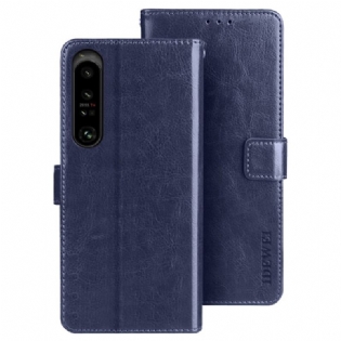 Flip Cover Sony Xperia 1 IV Imiteret Læder Idewei