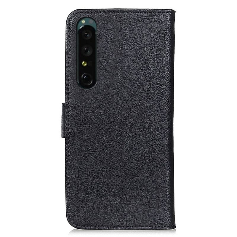 Flip Cover Sony Xperia 1 IV Imiteret Læder Khazneh