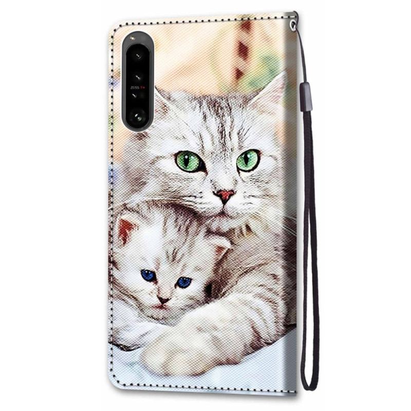 Flip Cover Sony Xperia 1 IV Kattefamilie