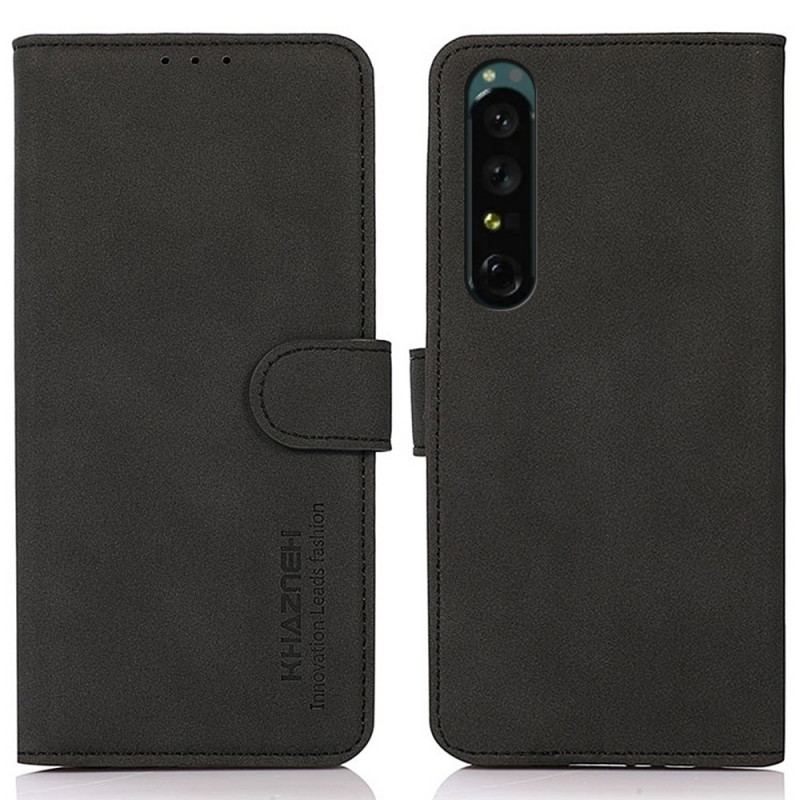 Flip Cover Sony Xperia 1 IV Khazneh Klassisk Stil