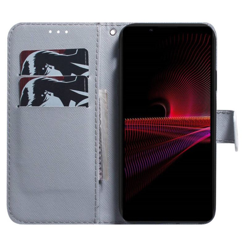 Flip Cover Sony Xperia 1 IV Maler Ugler