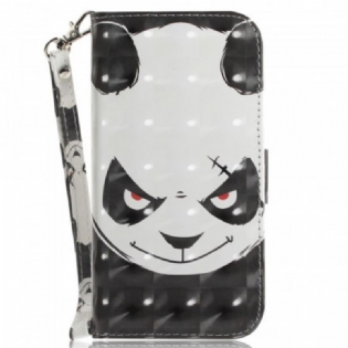 Flip Cover Sony Xperia 1 IV Med Snor Strappy Panda