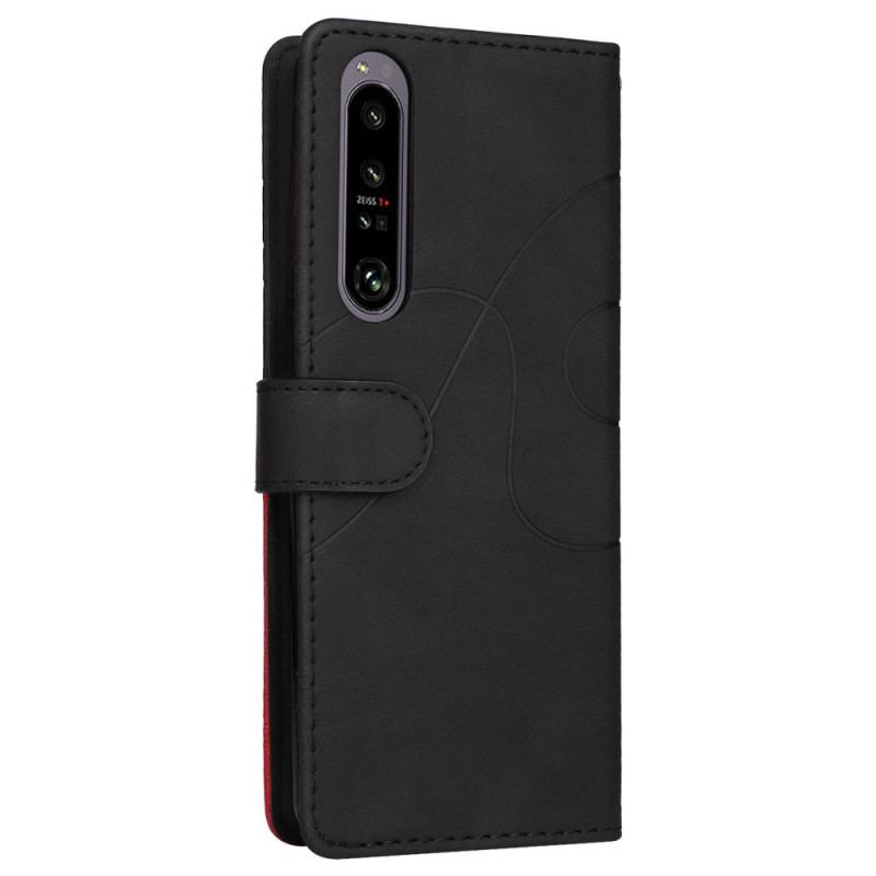 Flip Cover Sony Xperia 1 IV Med Snor Tofarvet Rem