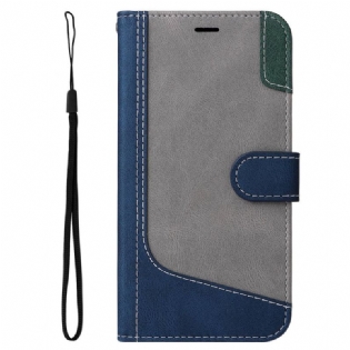 Flip Cover Sony Xperia 1 IV Tofarvet Med Rem