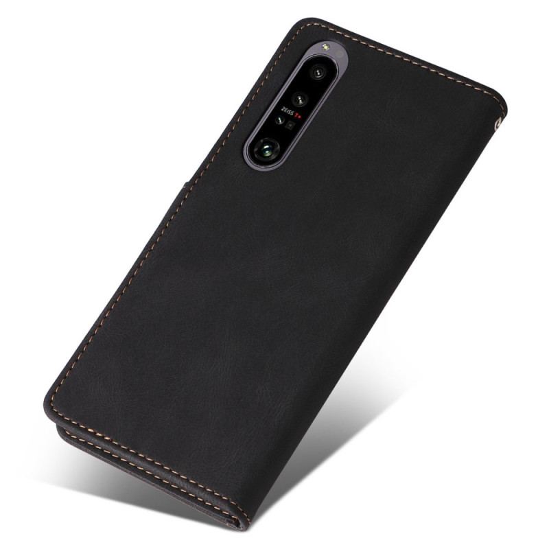 Flip Cover Sony Xperia 1 IV Tofarvet Med Rem