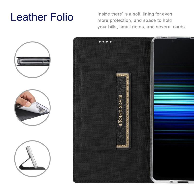 Flip Cover Sony Xperia 1 IV Vili Stoftekstur