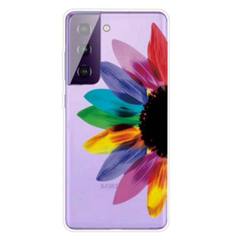 Cover Samsung Galaxy S21 FE Farverig Blomst