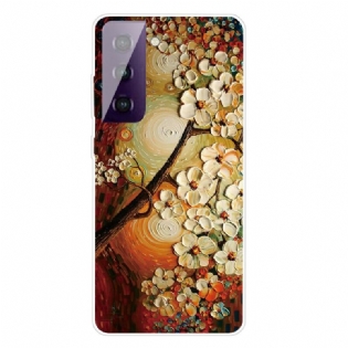 Cover Samsung Galaxy S21 FE Fleksible Blomster