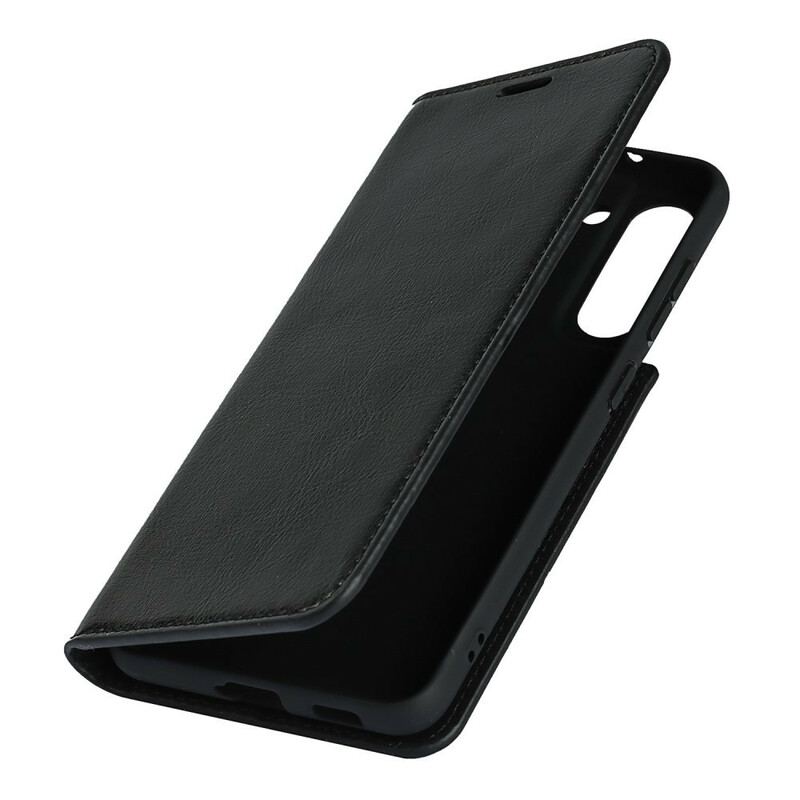 Cover Samsung Galaxy S21 FE Flip Cover Ægte Læder Foreslåede Farver