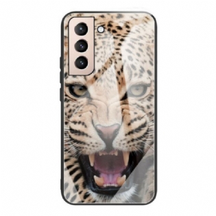 Cover Samsung Galaxy S21 FE Leopard Hærdet Glas