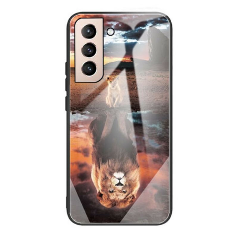 Cover Samsung Galaxy S21 FE Lion Cub's Dream Hærdet Glas