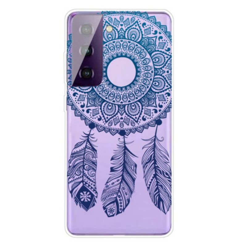 Cover Samsung Galaxy S21 FE Mandala Med Enkelt Blomst