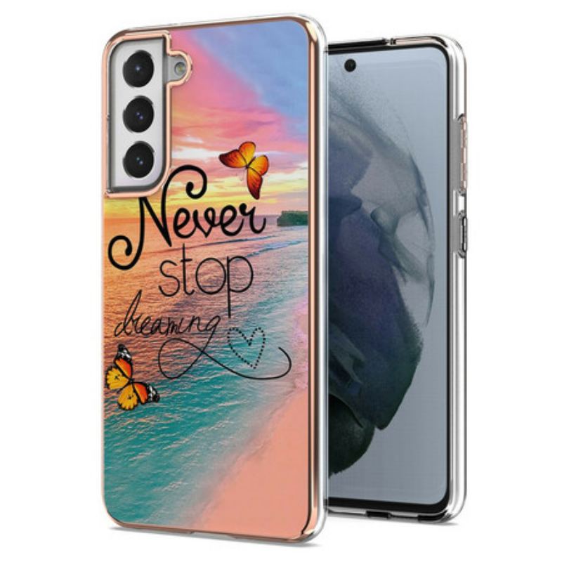 Cover Samsung Galaxy S21 FE Never Sto Dreaming Butterflies