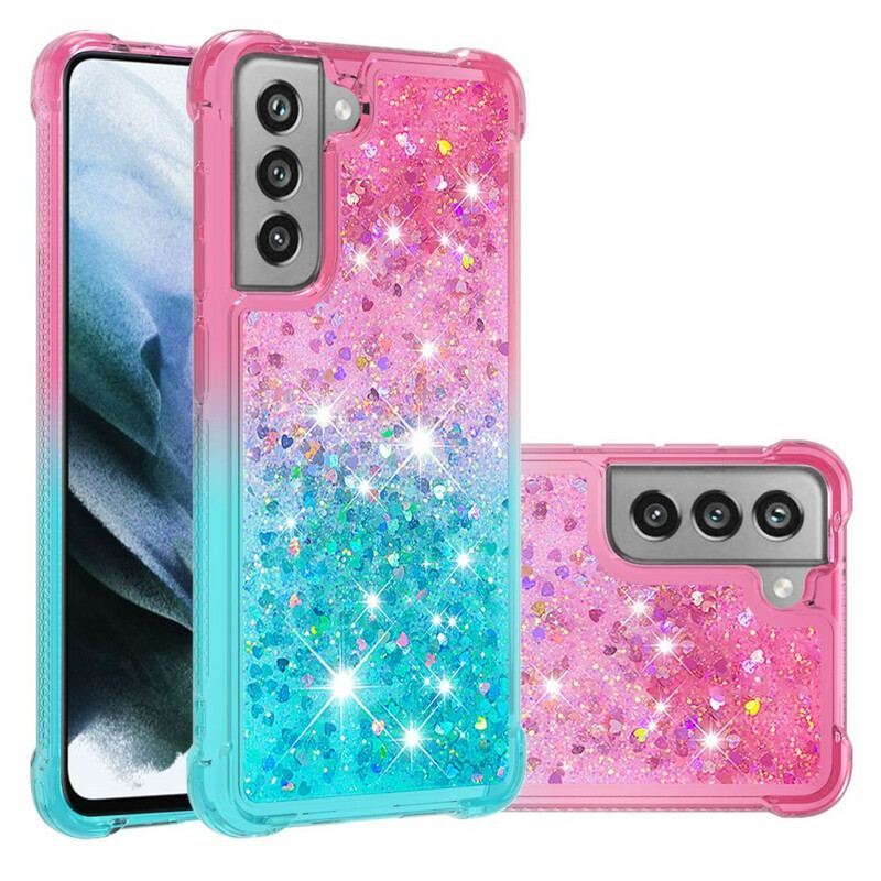 Cover Samsung Galaxy S21 FE Pailletter Farver