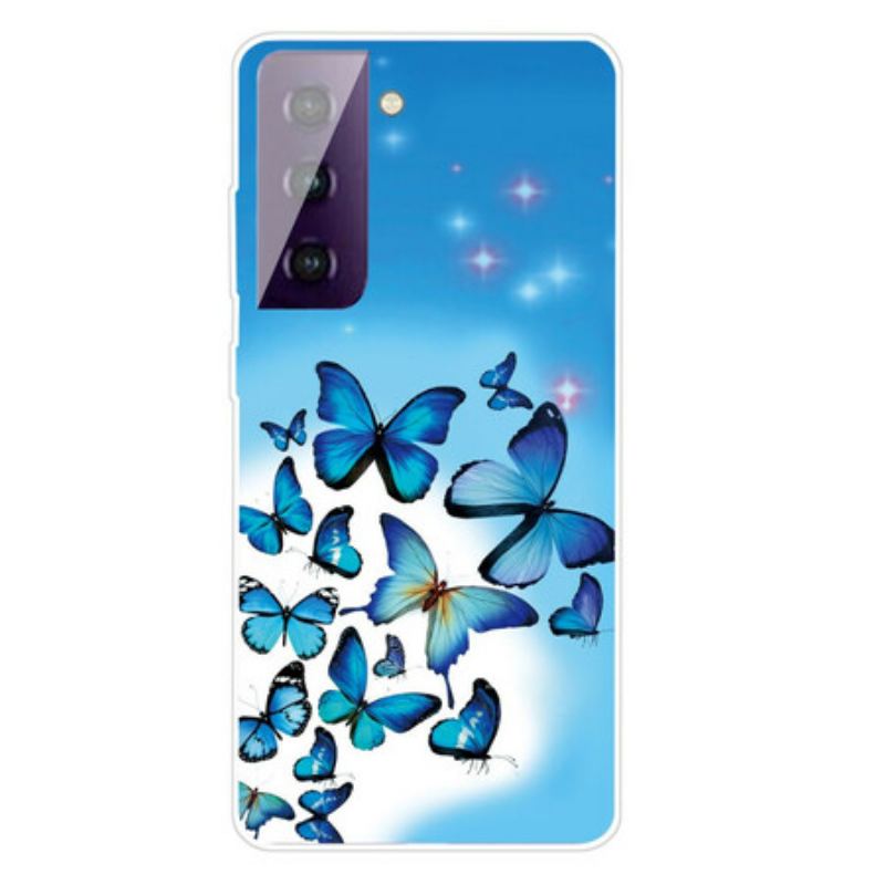 Cover Samsung Galaxy S21 FE Sommerfugle Sommerfugle