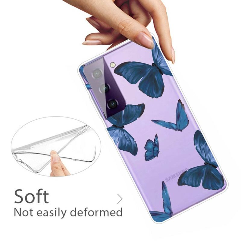 Cover Samsung Galaxy S21 FE Vilde Sommerfugle