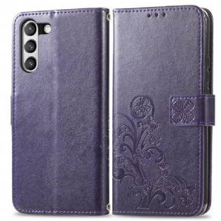 Flip Cover Samsung Galaxy S21 FE Abstrakte Blomster