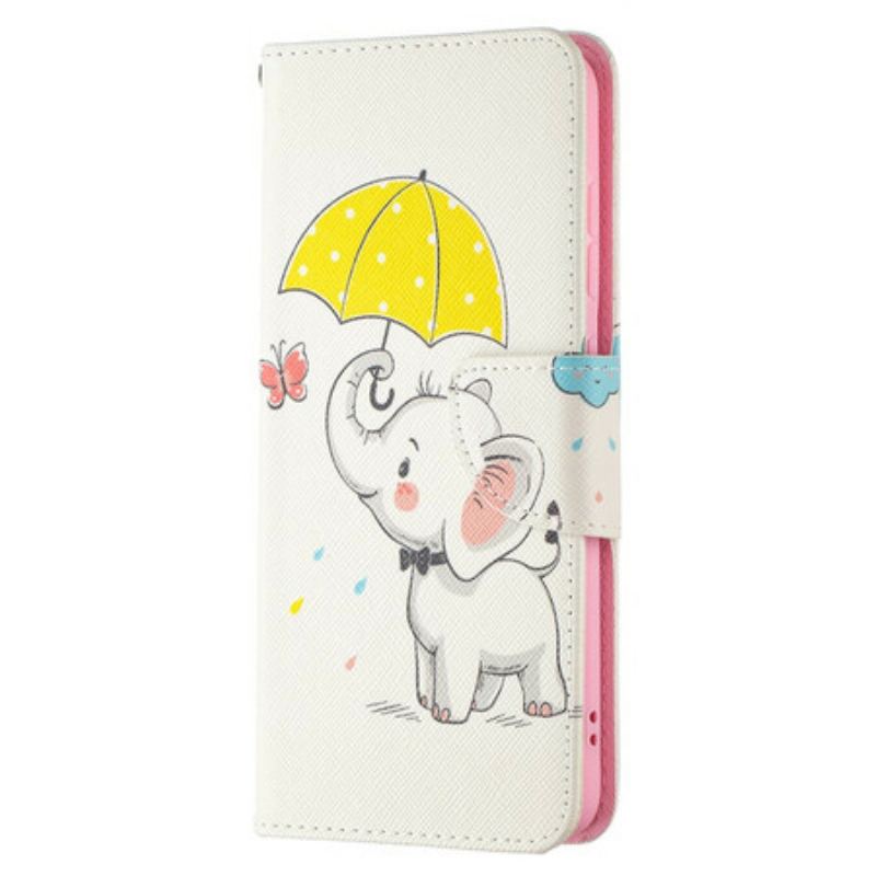 Flip Cover Samsung Galaxy S21 FE Baby Elefant