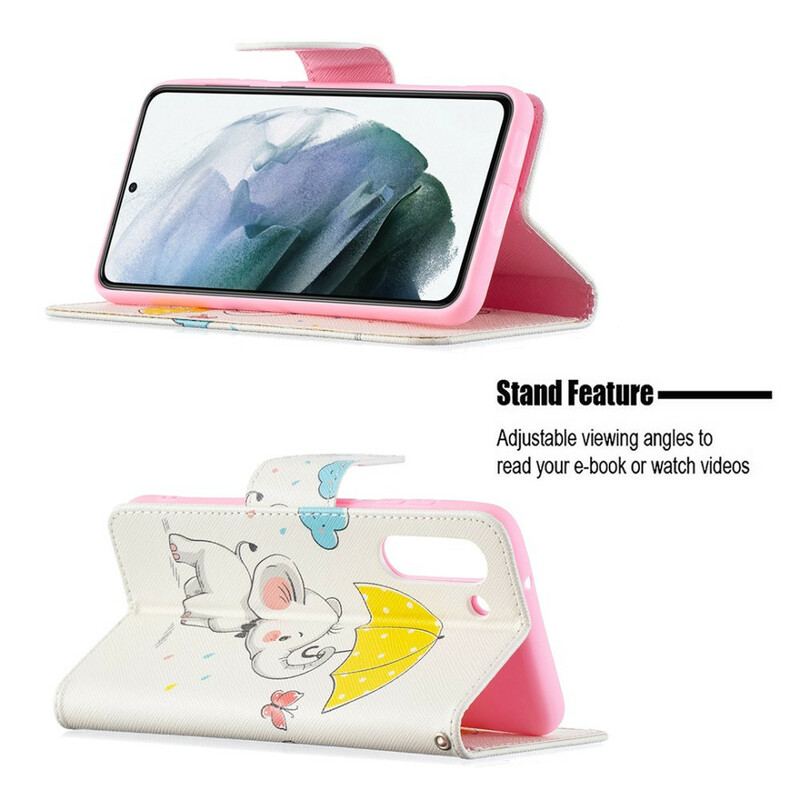 Flip Cover Samsung Galaxy S21 FE Baby Elefant